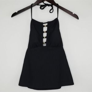 Salt + Cove Junior's Cutout Halter Tankini Top